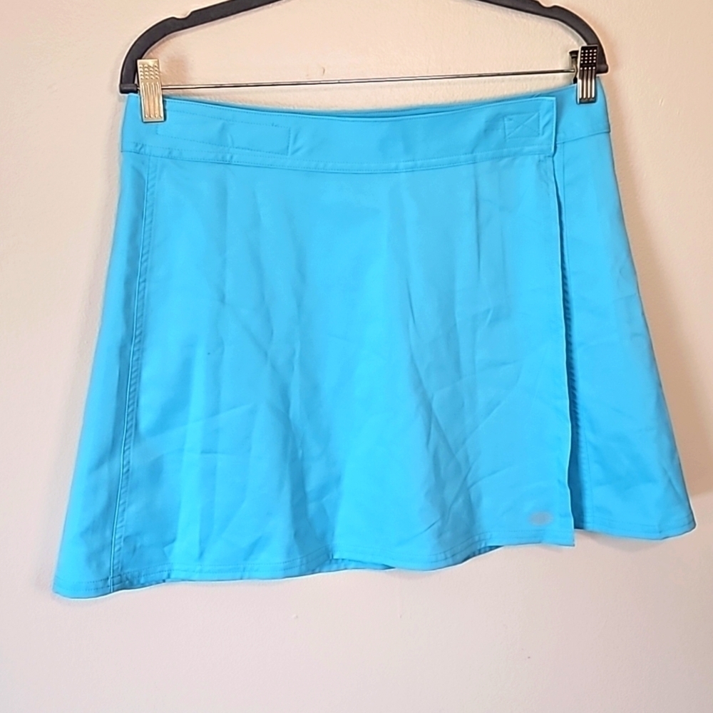 Reel Legends Women's Velcro Activewear Blue Skirt Size Large Euc